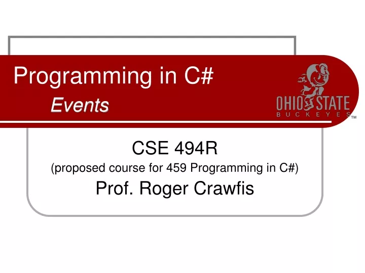 programming in c events