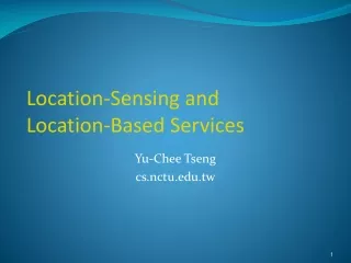 Location-Sensing and Location-Based Services