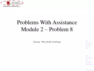 Problems With Assistance Module 2 – Problem 8