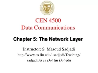 CEN 4500  Data Communications