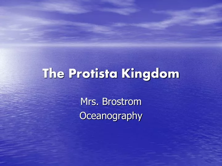 the protista kingdom