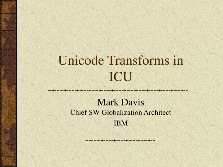 unicode transforms in icu