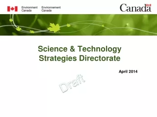 Science &amp; Technology Strategies Directorate