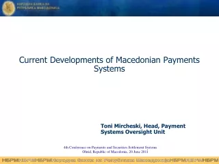 Current Developments of Macedonian Payments Systems
