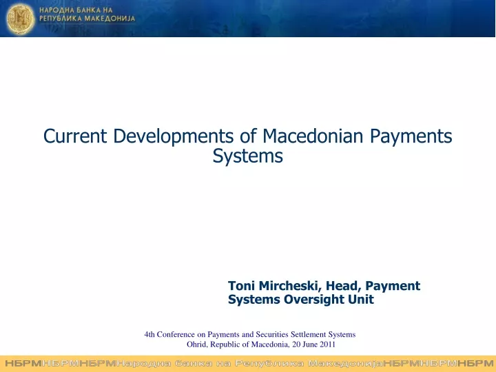 current developments of macedonian payments systems