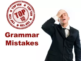 Grammar Mistakes