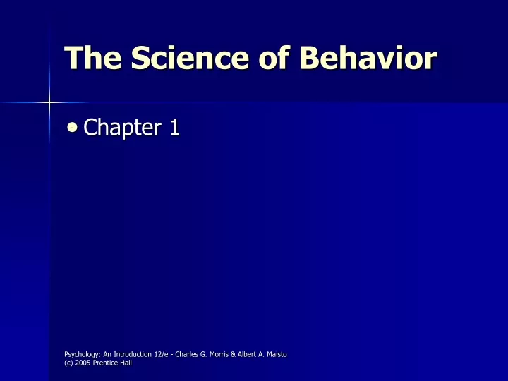 the science of behavior