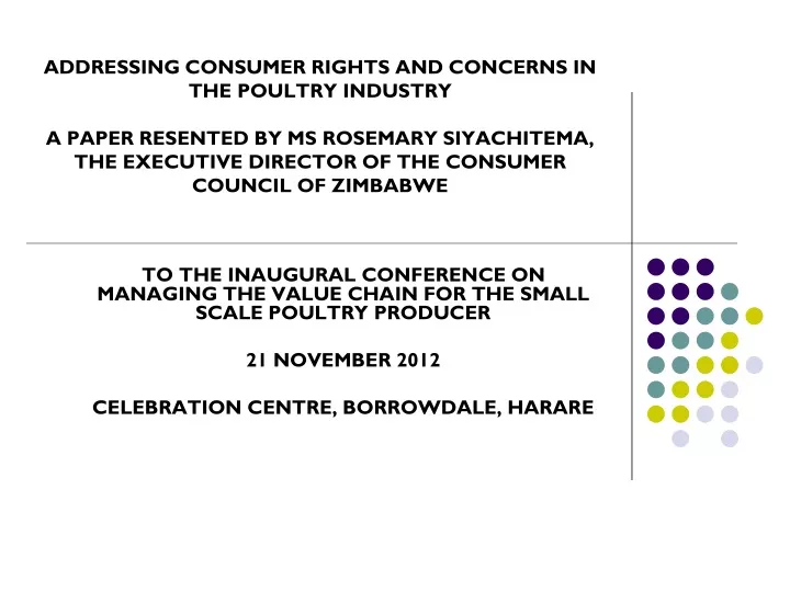 addressing consumer rights and concerns