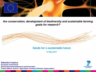 Sébastien Crepieux European Commission Directorate-General Research and Innovation