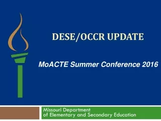 DESE/OCCR Update