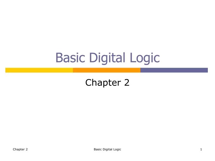 basic digital logic