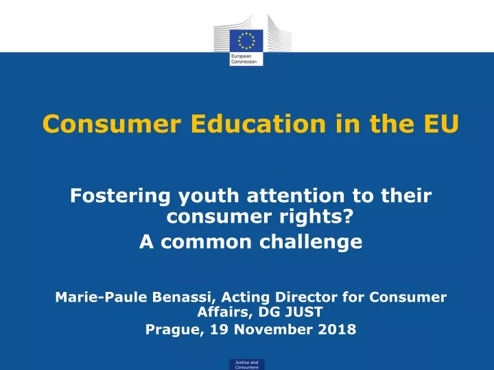 consumer education in the eu