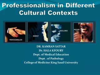 Professionalism in Different  Cultural Contexts