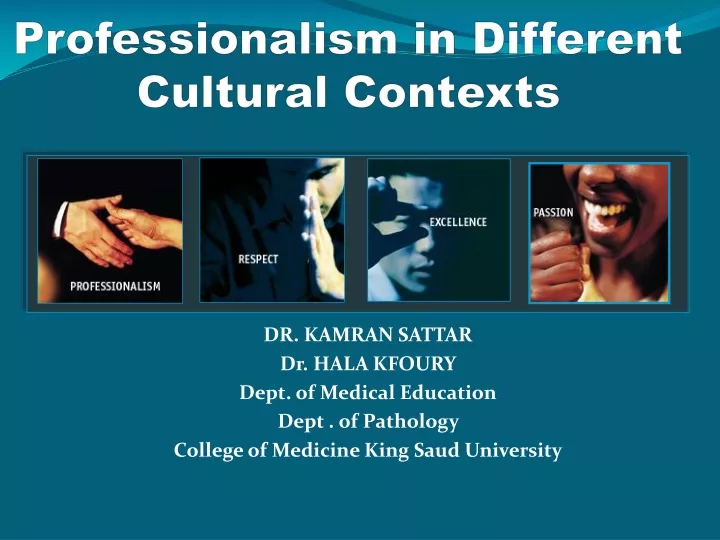 professionalism in different cultural contexts