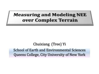 Measuring and Modeling NEE over Complex Terrain