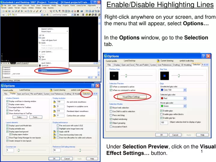 enable disable highlighting lines