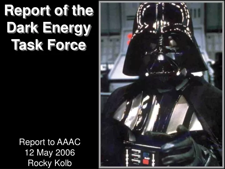 report of the dark energy task force