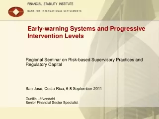 Early-warning Systems and Progressive Intervention Levels