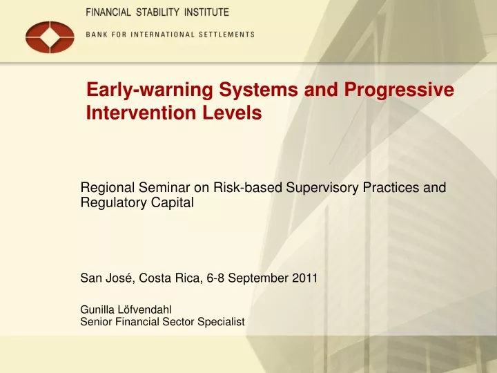 early warning systems and progressive intervention levels