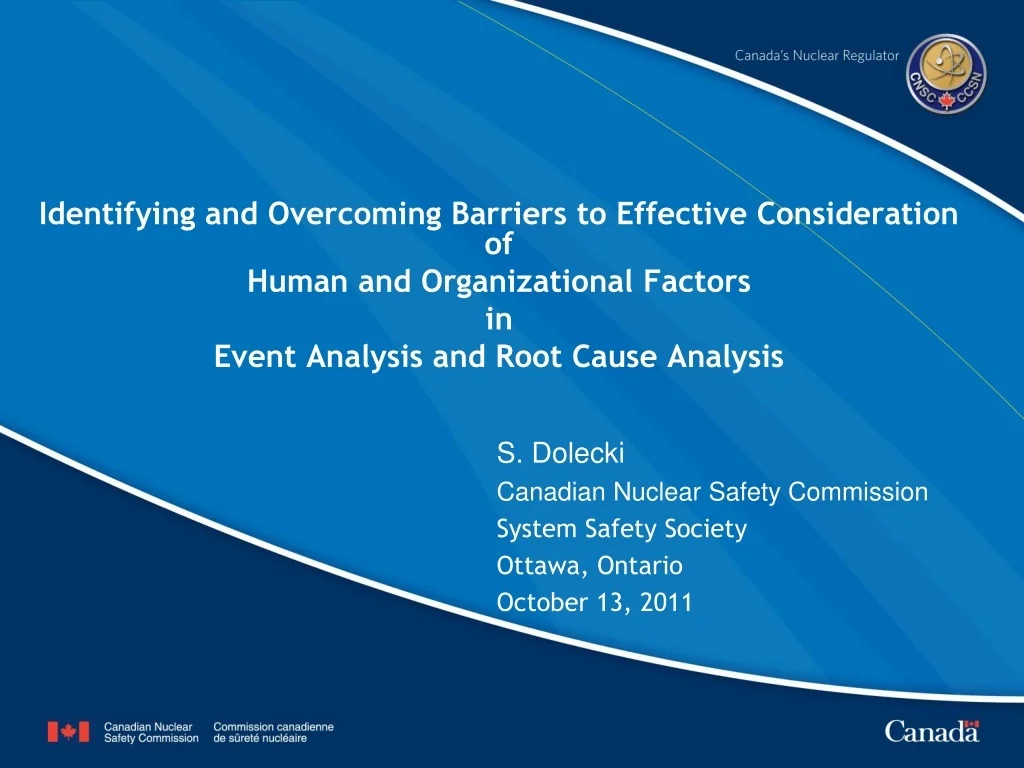 PPT - Identifying and Overcoming Barriers to Effective Consideration of ...
