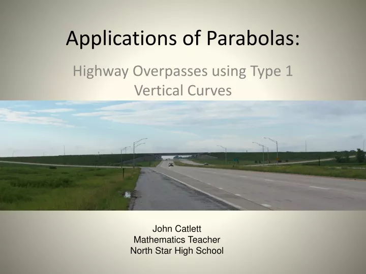 applications of parabolas