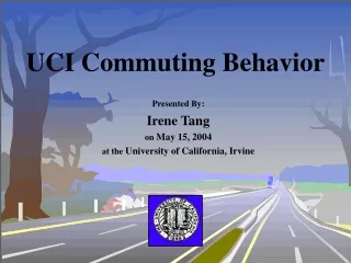 UCI Commuting Behavior