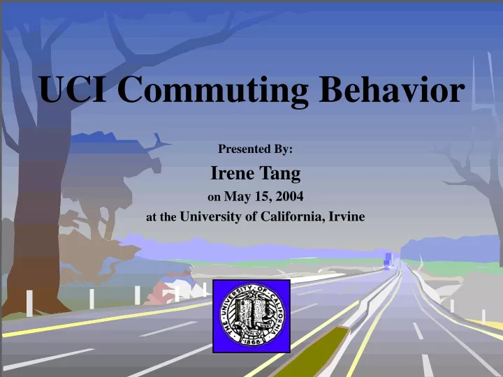 uci commuting behavior