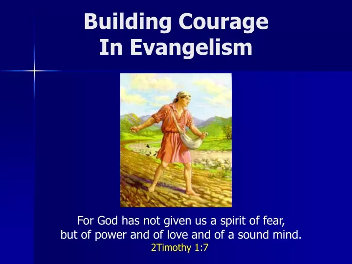 building courage in evangelism
