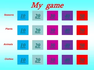 My  game