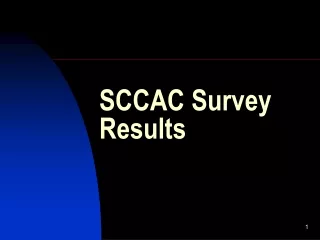 SCCAC Survey Results