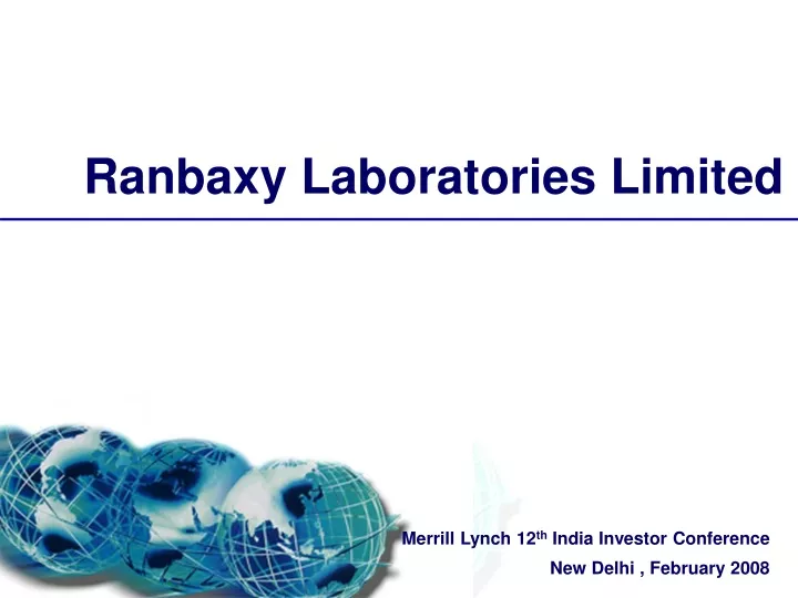 ranbaxy laboratories limited