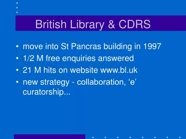 british library cdrs