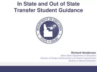 In State and Out of State  Transfer Student Guidance