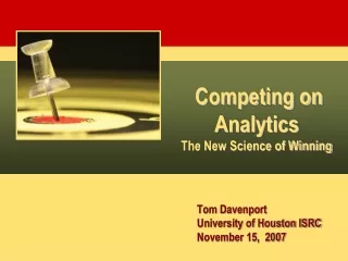Competing on Analytics The New Science of Winning