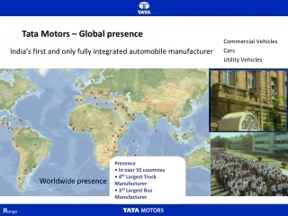 Tata Motors – Global presence