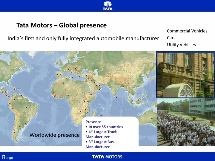 tata motors global presence