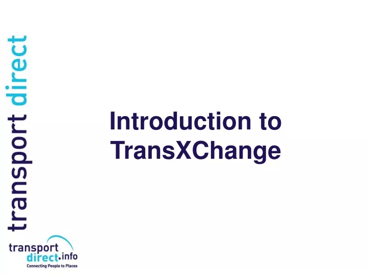 introduction to transxchange