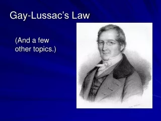 Gay-Lussac’s Law