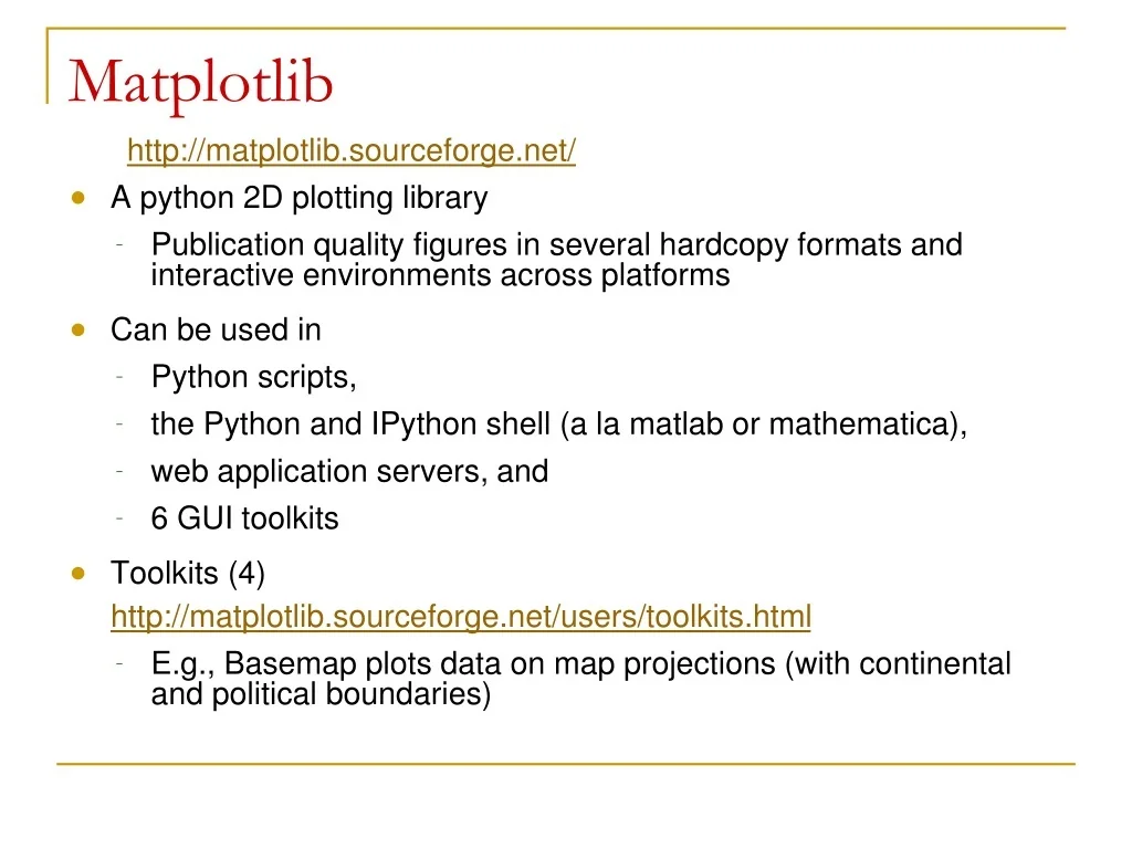 PPT - Matplotlib PowerPoint Presentation, free download - ID:9429433