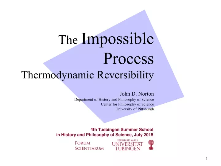 t he impossible process thermodynamic