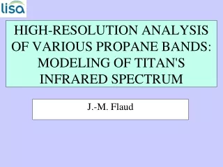 HIGH-RESOLUTION ANALYSIS OF VARIOUS PROPANE BANDS: MODELING OF TITAN'S INFRARED SPECTRUM