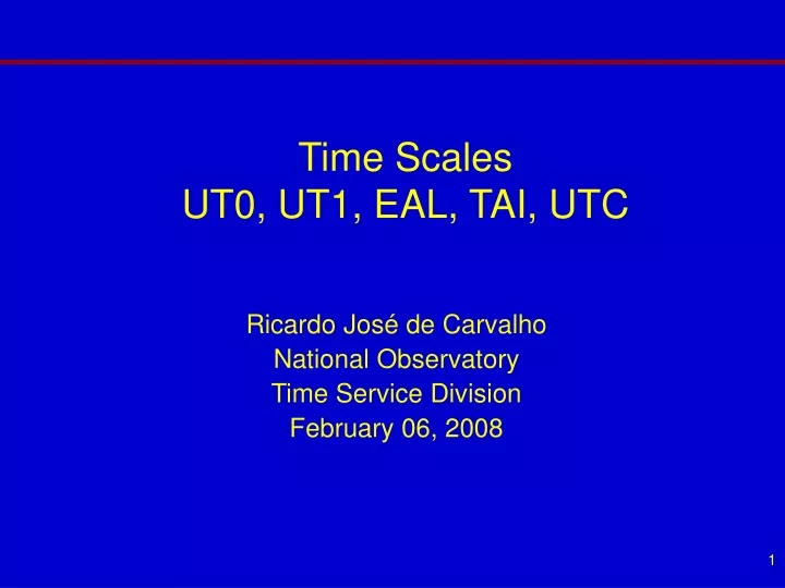 time scales ut0 ut1 eal tai utc