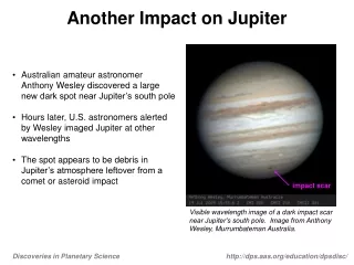 Another Impact on Jupiter