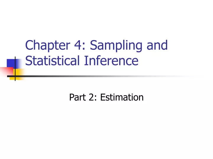 chapter 4 sampling and statistical inference