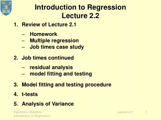 Introduction to Regression Lecture 2.2