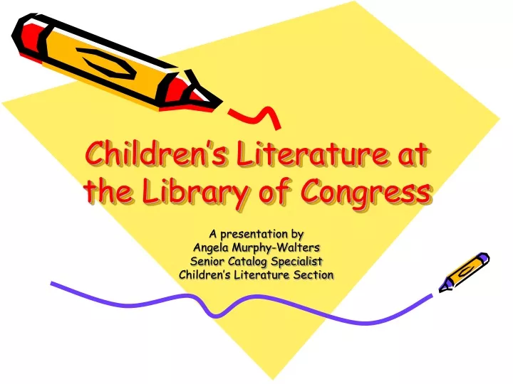 children s literature at the library of congress