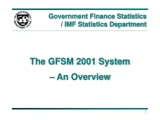 Government Finance Statistics  / IMF Statistics Department