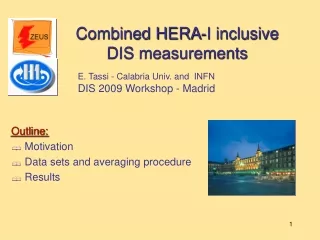 Combined HERA-I inclusive  DIS measurements
