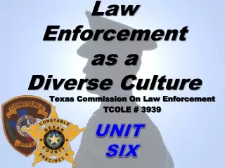 Law Enforcement as a Diverse Culture