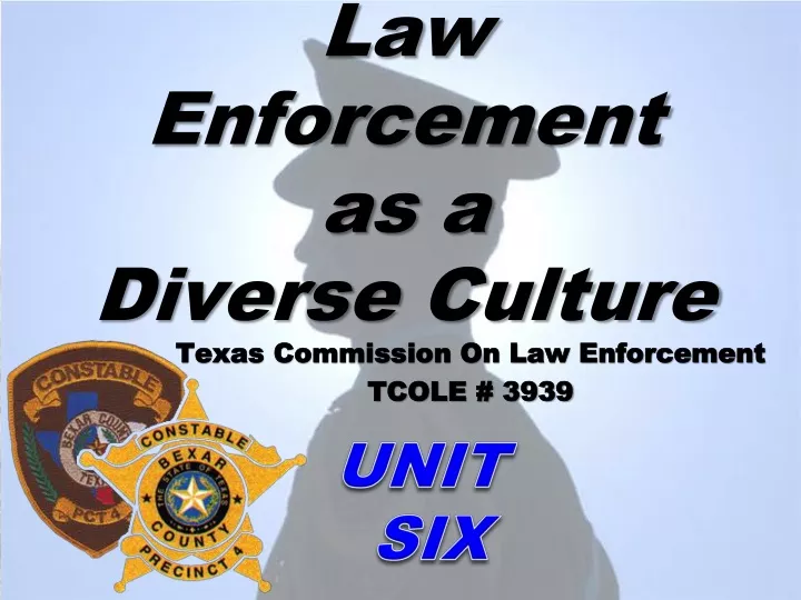 law enforcement as a diverse culture